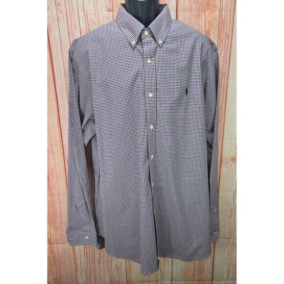 Ralph Lauren Mens XXL Checkered Cotton Button-Down Shirt - Picture 1 of 9
